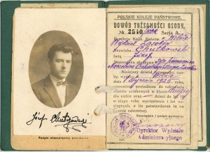 Doklad totožnosti, Poľské štátne železnice, Vilnius, 1925.