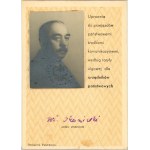 Legitymacja, Izba Skarbowa I. we Lwowie, 1934.