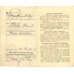 Książeczka wkładowa Banku Krajowego Królestwa Galicyi i Lodomeryi z Wielkim Księstwem Krakowskiem, 1912.