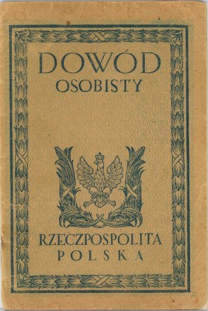 ID card, Vilnius, 1923.