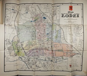 [Łódź] Plan of the provincial city of Łódź. Łódź 193- Nakł. Księg. S. Seipelt.