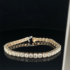 BRACCIALE TENNIS IN ORO 18K CON DIAMANTI PER 18 CT