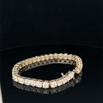 BRACCIALE TENNIS IN ORO 18K CON DIAMANTI PER 18 CT
