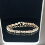 BRACCIALE TENNIS IN ORO 18K CON DIAMANTI PER 18 CT