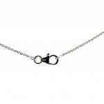NECKLACE WITH PINK QUARTZ AND DIAMONDS - PND30403