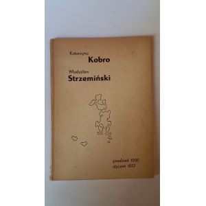 Katarzyna Kobro Władysław Strzemiński Katalog Wystawy 1956 1957 r.