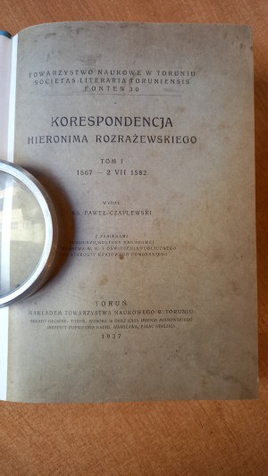 Correspondence of Jerome Rozrażewski vol. I 1937.