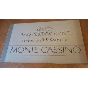 Szkice perspektywiczne terenu walk 2 Korpusu Monte Cassino Maj 1944 reprint