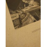Dziewczyna pisząca listy miedzioryt Gerhard Terburg 1870 r.