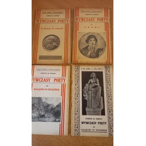 Básníkův exodus T. I-IV Komplet Tadeusz M. Lewicki 1936.