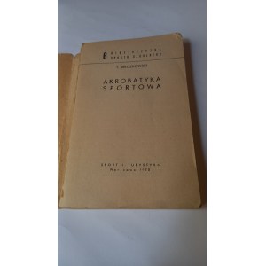 Sportovní akrobacie Mieczkowski 1970.
