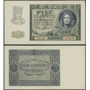 Poland, 5 zloty, 1.08.1941