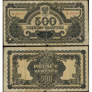 Poland, 500 zloty, 1944