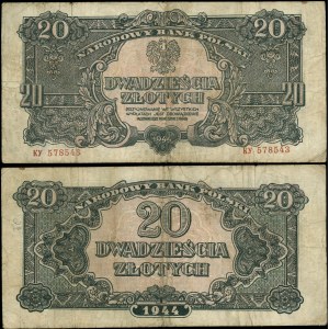 Poland, 20 gold, 1944