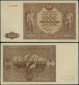 Poland, 1,000 zloty, 15.01.1946