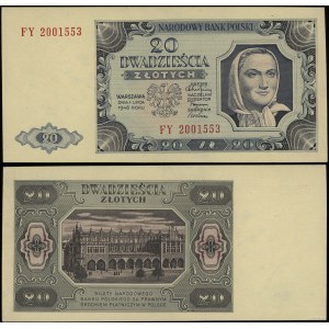 Poland, 20 zloty, 1.07.1948