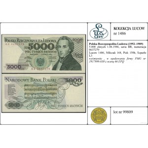 Polska, 5.000 złotych, 1.06.1986