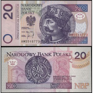 Polska, 20 złotych, 25.03.1994