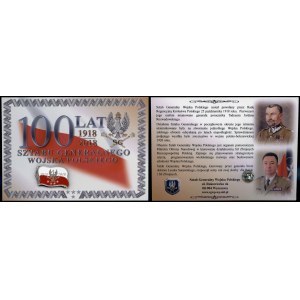 Polska, zestaw przygotowany na 100-lecie Sztabu 1918-2018