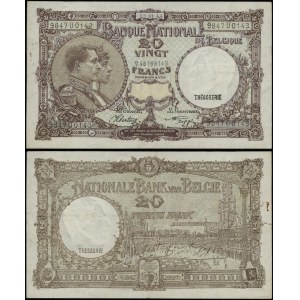 Belgia, 20 franków, 3.01.1944