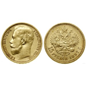 Rosja, 15 rubli, 1897 (А•Г), Petersburg