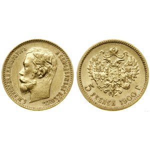 Rosja, 5 rubli, 1900 ФЗ, Petersburg