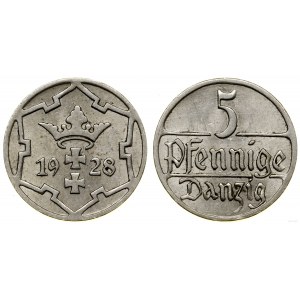 Polska, 5 fenigów, 1928, Berlin