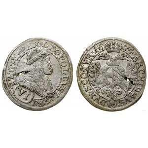 Austria, 6 krajcarów, 1674, Wiedeń