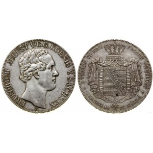 Niemcy, dwutalar = 3 1/2 guldena, 1854 F, Drezno