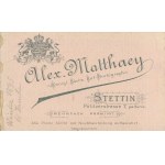 [Cardboard photograph] Woman. Alexander Matthaey, Stettin (Szczecin) [1895].