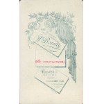 [Cardboard photograph] Male. W. Boretti, Kalisz [ca. 1900].