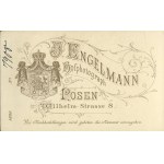 [fotografia tekturkowa] Kobieta w średnim wieku. J. Engelmann, Posen (Poznań) [1889]