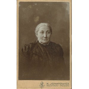 [fotografia tekturkowa] Teofila Erzepki (1850-1912). K. Ignatowicz, Poznań