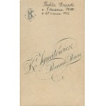 [fotografia tekturkowa] Teofila Erzepki (1850-1912). K. Ignatowicz, Poznań