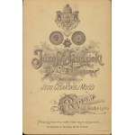 [fotografia tekturkowa] Mężczyzna w binoklach. Józef Grodzicki, Radom [ok. 1890]