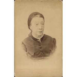 [fotografia tekturkowa] Starsza kobieta. J. Henner, Lwów [1889]