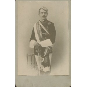 [fotografia tekturkowa] Alfred Tomaszewski, członek korporacji studenckiej. Breslau (Wrocław) [1900]