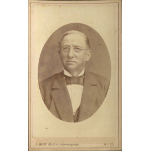 [fotografia tekturkowa] Mężczyzna. Albert Schön, Brieg (Brzeg) [ok. 1880]