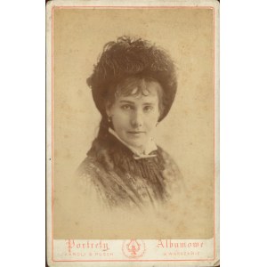 [fotografia tekturkowa] Marcella Borkowska (1848-1911). Karoli & Pusch, Warszawa [ok. 1880]