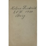 [fotografia tekturkowa] Dziecko (Helene Dietrich). Heinr. Jul. Opitz, Brieg (Brzeg) [1910]