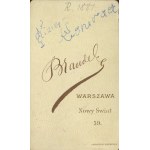 [fotografia tekturkowa] Młody mężczyzna. Brandel, Warszawa [1881]