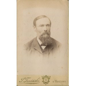 [Cardboard photograph] Elderly man. S. Trzcinski, Warsaw [ca. 1900].