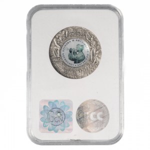 Polska, 10 złotych, 400. rocznica polskiego osadnictwa w Ameryce Północnej, 2008, men. Warszawa, nakład 126 000 szt.