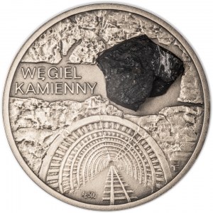Poland, medal from the series Treasures of the Polish Earth - Coal, men. Warsaw, mintage of 500 pieces, Ewa Tyc-Karpińska.