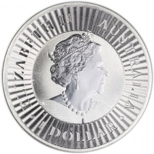 Australia, Elizabeth II, $1, Australian Kangaroo, 2021, mens. Perth, mintage 11,735,394.
