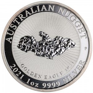Australia, Elizabeth II, $1, Australian Gold Nugget series, 2021, mens. Perth, mintage ?