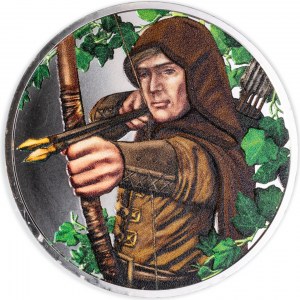 Austria, 1½ Euros, Robin Hood color edition, 2019, men. Vienna, mintage of 100 pieces.