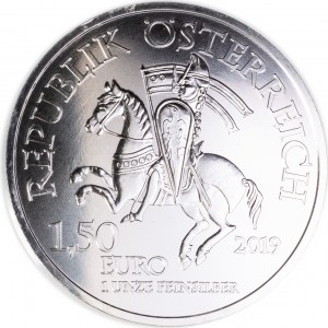 Austria, 1½ Euros, Robin Hood color edition, 2019, men. Vienna, mintage of 100 pieces.