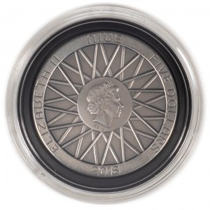 Niue, Elizabeth II, $5, 130 years of pneumatic tire, 2018, men. Paris