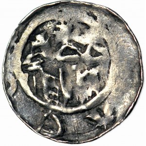 Ladislaus I Herman 1081-1102, Cracow denarius, first issue, small head